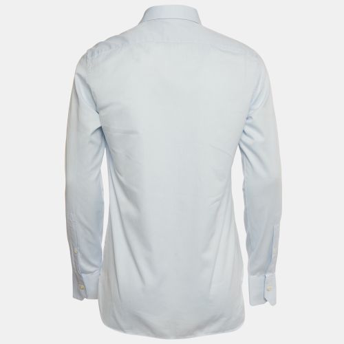 Trecapi Light Micro Stripe Cotton Button Up Shirt M - Zegna - Modalova