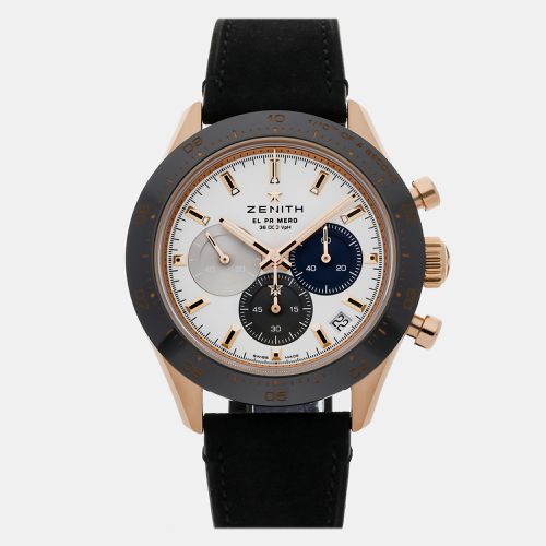 Zenith White 18k Rose Gold Chronomaster 18.3100.3600/69.C920 Automatic Men's Wristwatch 41 mm - Zenith - Modalova