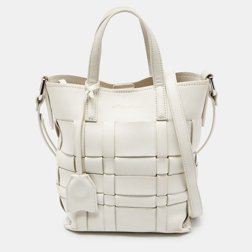 Phillip Lim Off White Woven Leather Mini Odita Lattice Bucket Bag - 3.1 Phillip Lim - Modalova