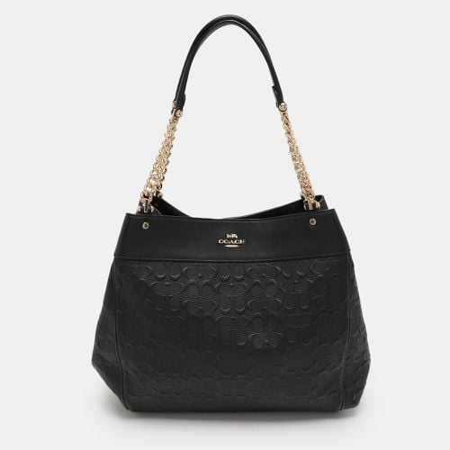 Coach Black Embossed Leather Lexy Shoulder Bag - Coach - Modalova