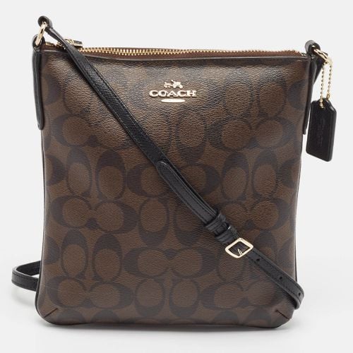 Coach Beige/Brown Signature Coated Canvas and Leather Crossbody Bag - Coach - Modalova