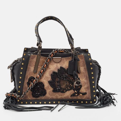 Coach Black/Brown Signature Coated Canvas and Leather Dreamer Embellished Satchel - Coach - Modalova