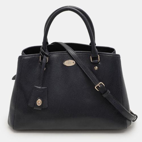 Coach Navy Blue Leather Margot Satchel - Coach - Modalova