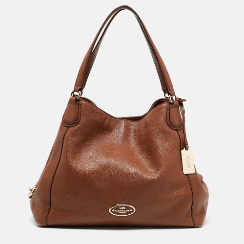 Coach Brown Leather Edie Shoulder Bag - Coach - Modalova