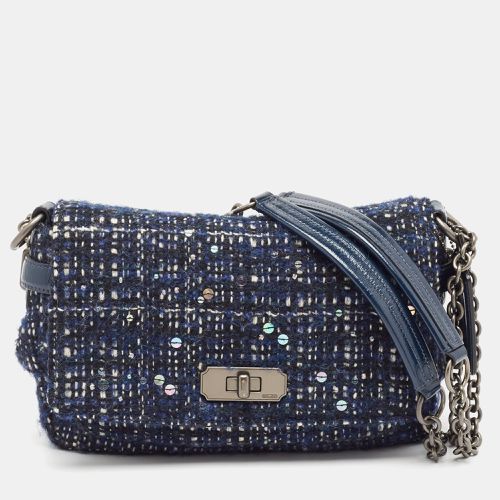 Coach Navy Blue Tweed and Leather Chelsea Turnlock Shoulder Bag - Coach - Modalova