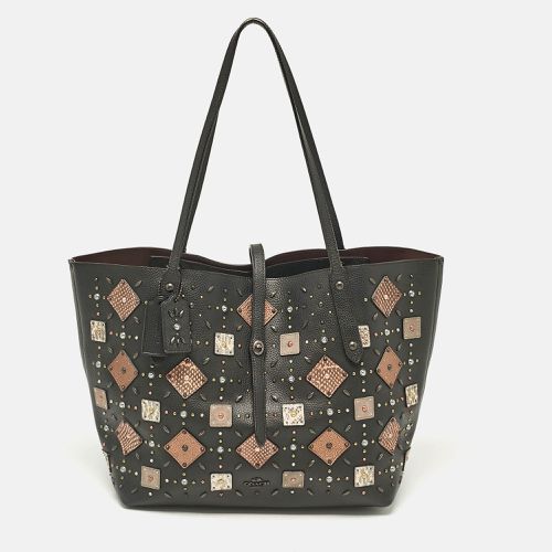 Coach Black Leather Upcrafted Market Tote - Coach - Modalova