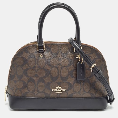 Coach Brown Signature Coated Canvas and Leather Sierra Satchel - Coach - Modalova