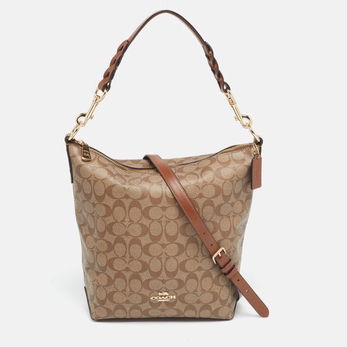 Coach Brown/Beige Signature Coated Canvas Abby Duffle Shoulder Bag - Coach - Modalova