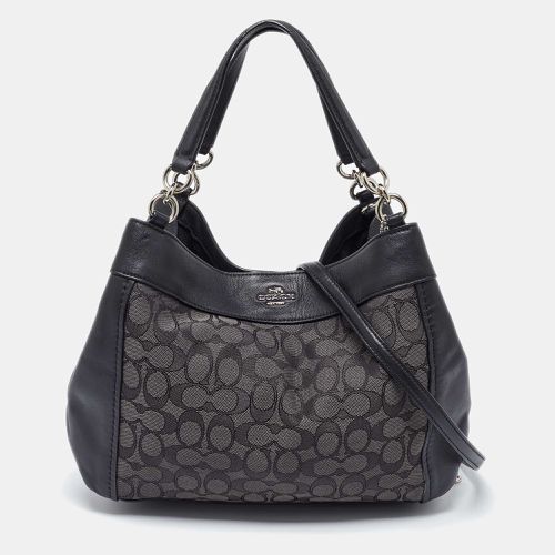 Coach Black Signature Canvas and Leather Lexy Bag - Coach - Modalova