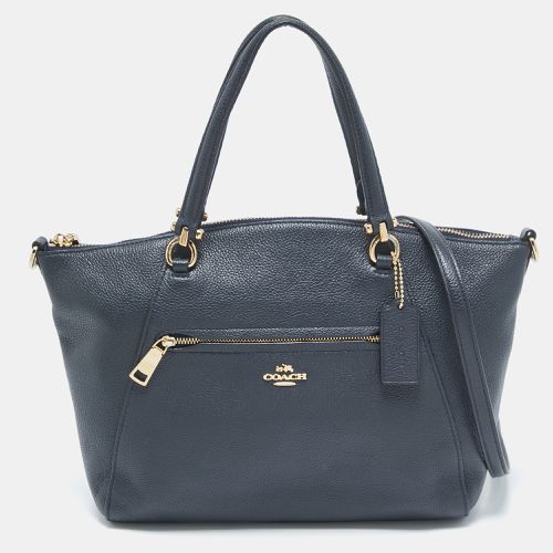 Coach Navy Blue Leather Prairie Satchel - Coach - Modalova