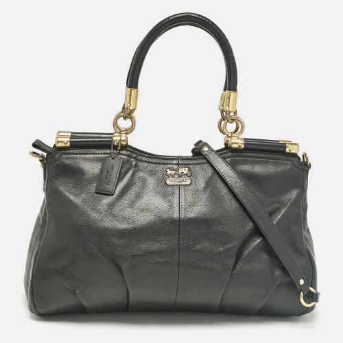 Coach Black Leather Madison Pinnacle Carrie Satchel - Coach - Modalova