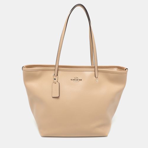 Leather Street Top Zip Tote - Coach - Modalova