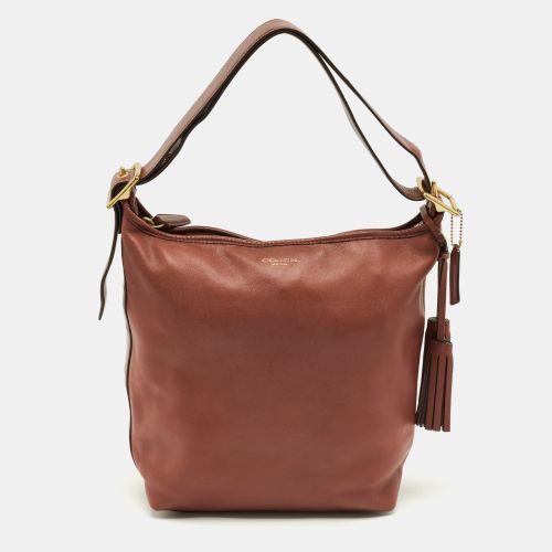 Coach Brown Leather Legacy Tassel Bucket Bag - Coach - Modalova