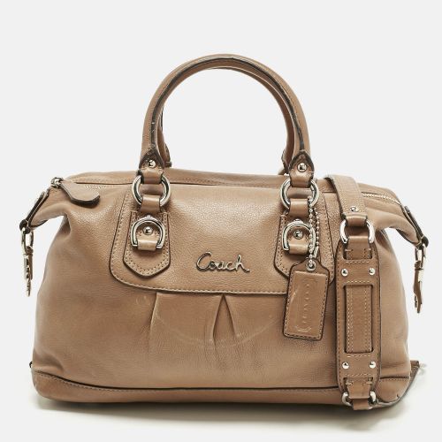 Coach Tan Leather Ashley Satchel - Coach - Modalova