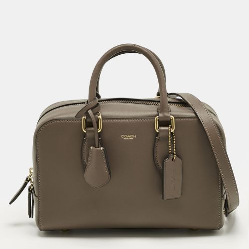 Coach Dark Beige Leather Bowery Satchel - Coach - Modalova