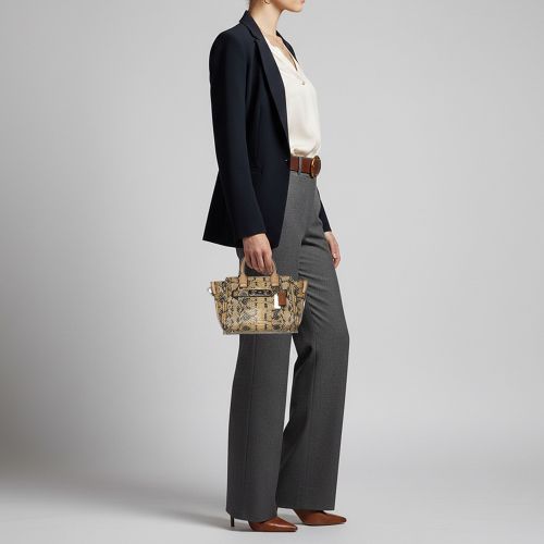 Swagger /Black Python Embossed Leather Tote - Coach - Modalova