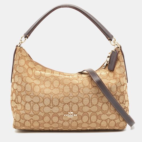 Coach Beige Signature Canvas East West Celeste Hobo - Coach - Modalova