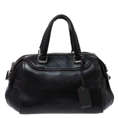 Coach Black Leather Ace Satchel - Coach - Modalova