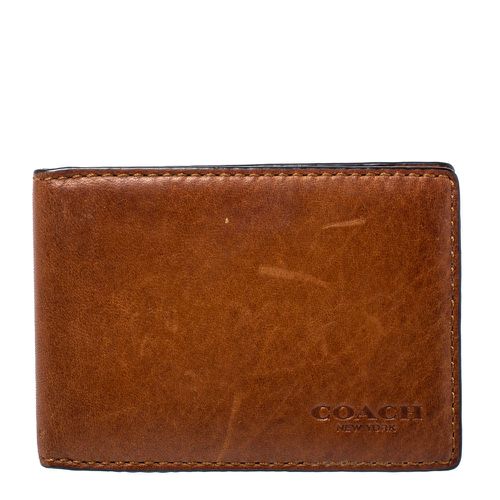 Coach Brown Leather Bifold Card Holder - Coach - Modalova