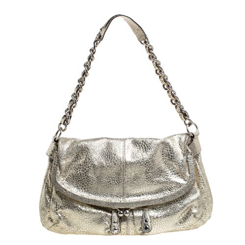 Textured Leather Frame Fold Over Hobo - Coach - Modalova