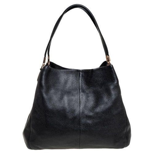 Coach Black Leather Edie Shoulder Bag - Coach - Modalova