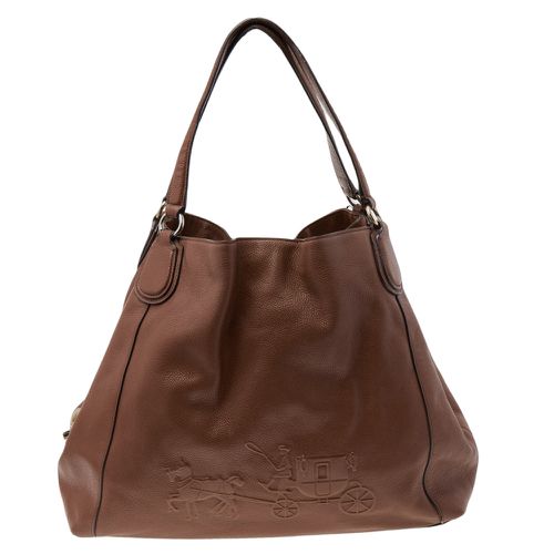 Coach Brown Leather Edie Carriage Shoulder Bag - Coach - Modalova