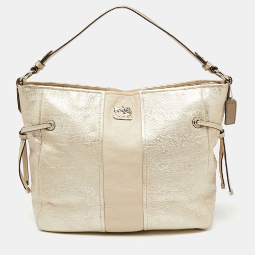 Coach Light Gold Leather Side String Shoulder Bag - Coach - Modalova