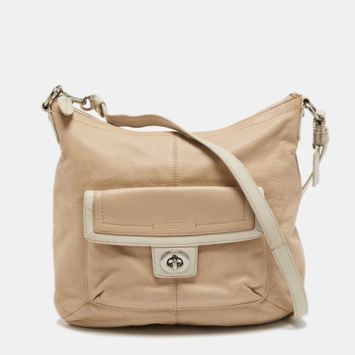 Coach Light Beige/White Leather Penelope Hobo - Coach - Modalova