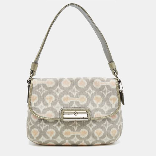 Coach Grey/Multicolor Signature Canvas Op Art Kristin Shoulder Bag - Coach - Modalova