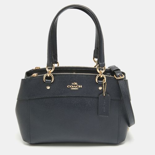 Coach Navy Blue Leather Mini Brooke Carryall Satchel - Coach - Modalova