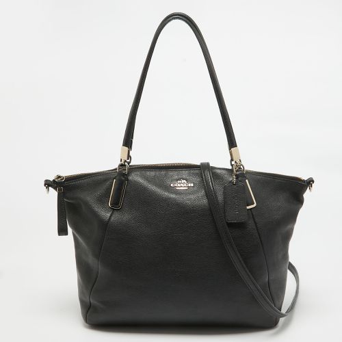 Coach Black Leather Kelsey Satchel - Coach - Modalova