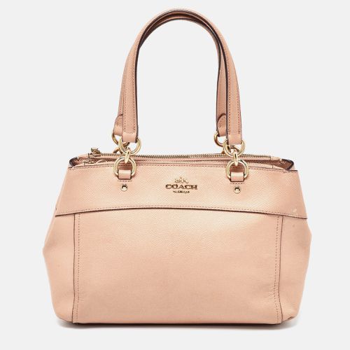 Coach Peach Leather Mini Brooke Carryall Satchel - Coach - Modalova