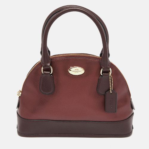 Coach Burgundy Leather Cora Dome Satchel - Coach - Modalova