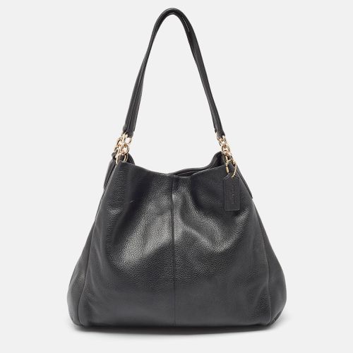 Coach Black Leather Phoebe Madison Shoulder Bag - Coach - Modalova