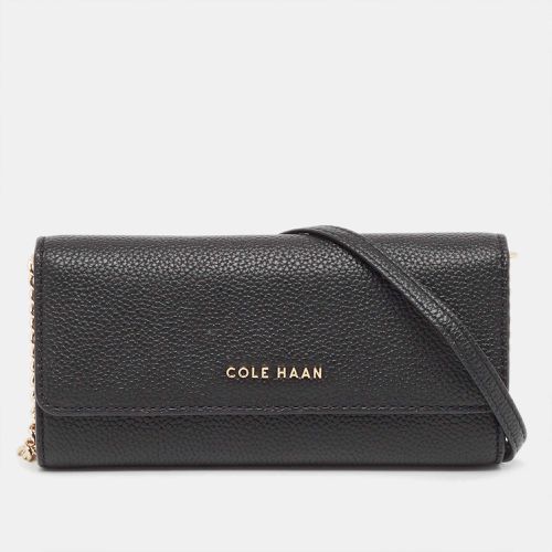 Cole Haan Black Leather Grand Series Wallet On Chain - Cole Haan - Modalova