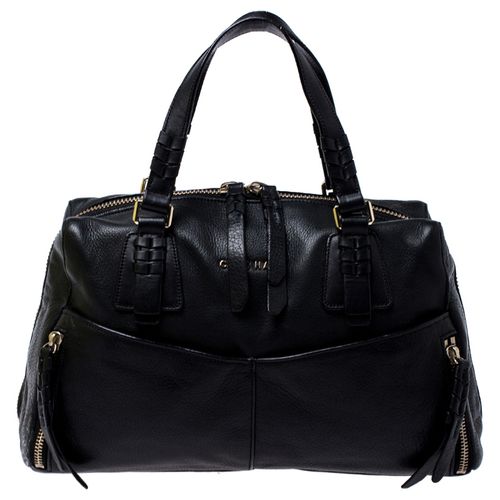 Cole Haan Black Leather Front Pocket Satchel - Cole Haan - Modalova