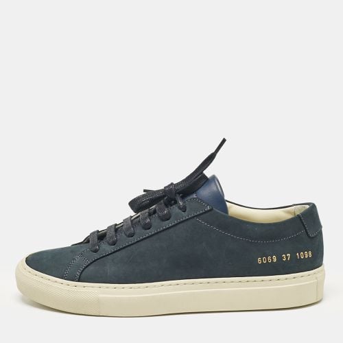 Common Projects Navy Blue Nubuck Achilles Sneakers Size 37 - Common Projects - Modalova