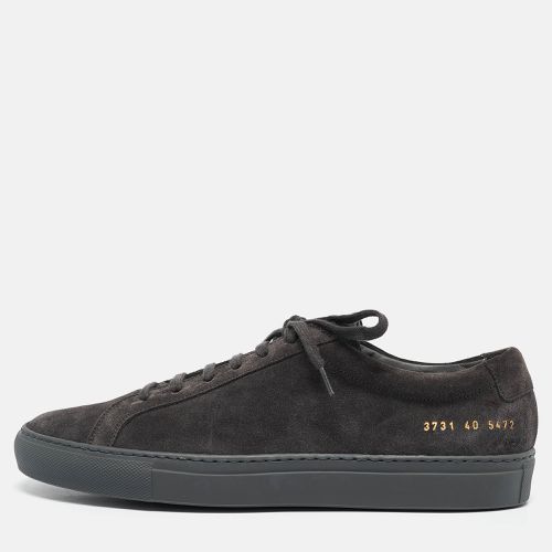 Common Projects Grey Suede Achilles Low Top Sneakers Size 40 - Common Projects - Modalova