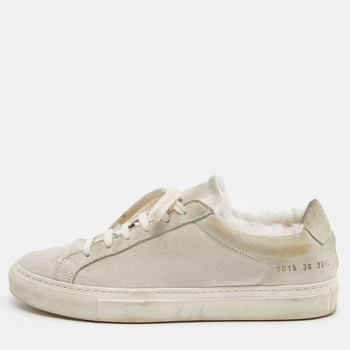 Common Projects Grey Suede Achilles Lace Up Sneakers Size 38 - Common Projects - Modalova