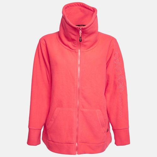 Calvin Klein Neon Pink Synthetic Fleece Performance Jacket XXL - Calvin Klein - Modalova