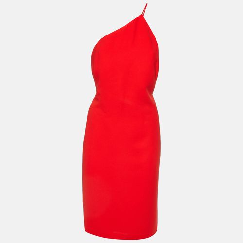 Calvin Klein Red Crepe One-Shoulder Short Dress XL - Calvin Klein - Modalova