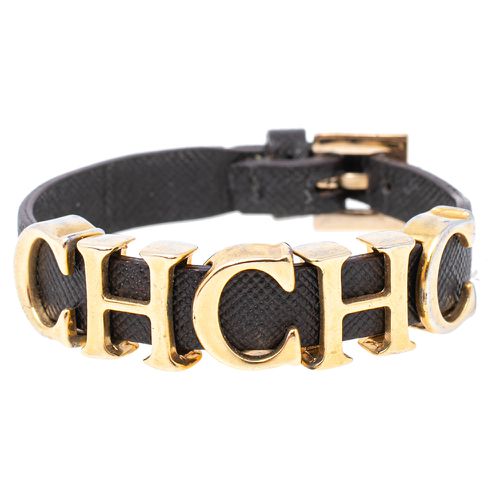 Leather Logo Charm Bracelet - Carolina Herrera - Modalova