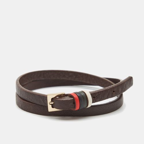 Carolina Herrera UAE National Day Leather Gold Tone Wrap Bracelet - Carolina Herrera - Modalova