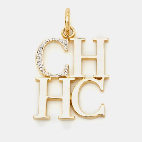 Carolina Herrera CH Crystal Gold Tone Pendant - Carolina Herrera - Modalova