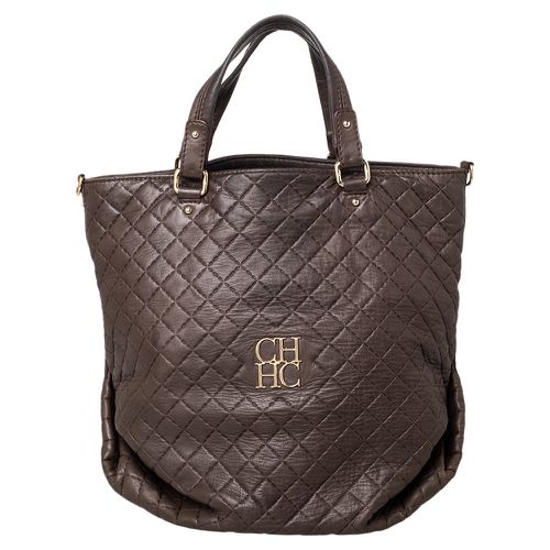 Quilted Leather Tote - Carolina Herrera - Modalova