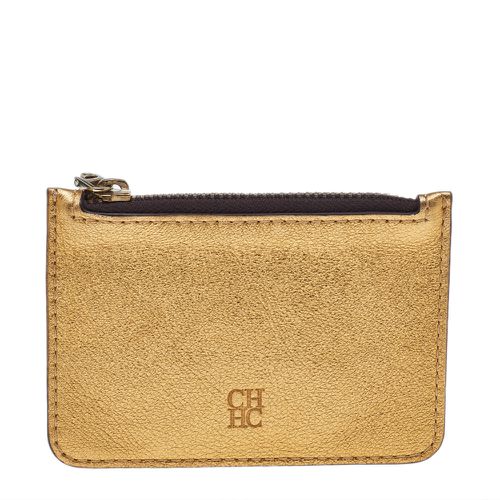 Metallic Leather Coin Purse - Carolina Herrera - Modalova