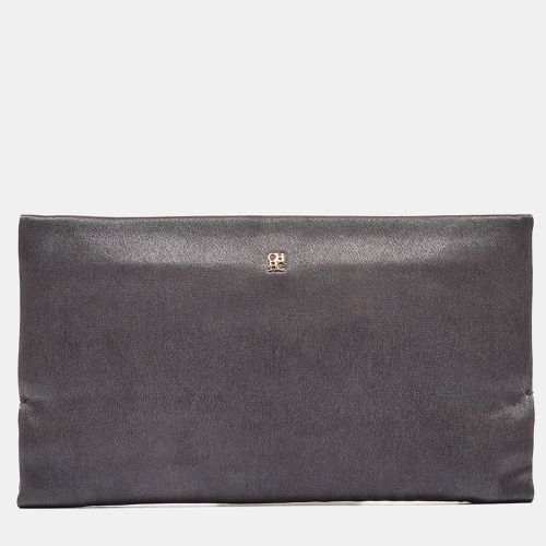 Carolina Herrera Grey Satin Frame Clutch - Carolina Herrera - Modalova