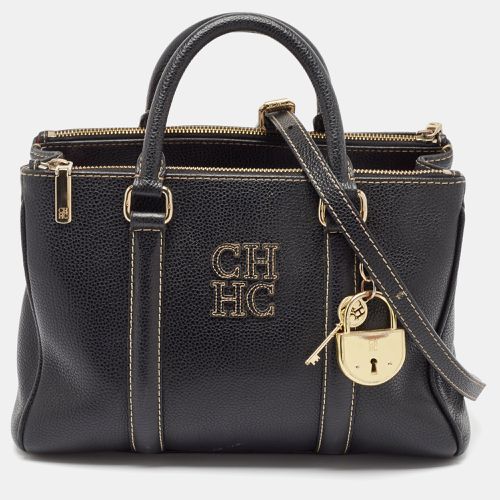 Carolina Herrera Dark Blue Leather Matteo Tote - Carolina Herrera - Modalova