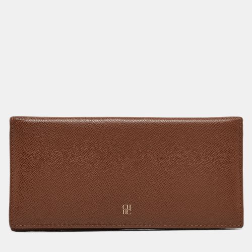 Carolina Herrera Brown Leather Bifold Continental Wallet - Carolina Herrera - Modalova