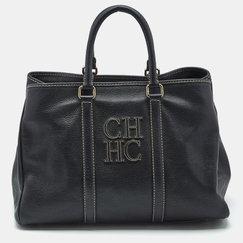 Carolina Herrera Black Leather Large Matteo Tote - Carolina Herrera - Modalova